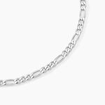 Cha&icirc;ne Vivian Maille Alternee 1/3 Argent Blanc - Chaines Homme | Marc Orian