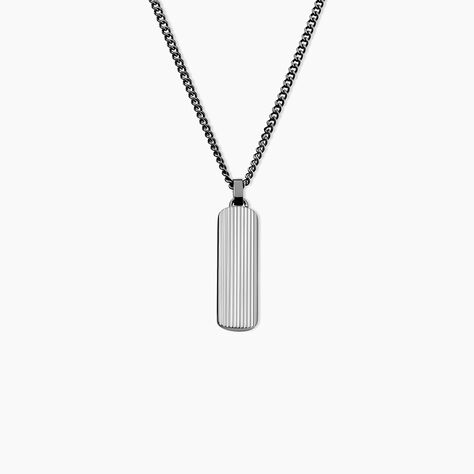 Collier Pantheon Acier Gris - Colliers fantaisie Homme | Marc Orian
