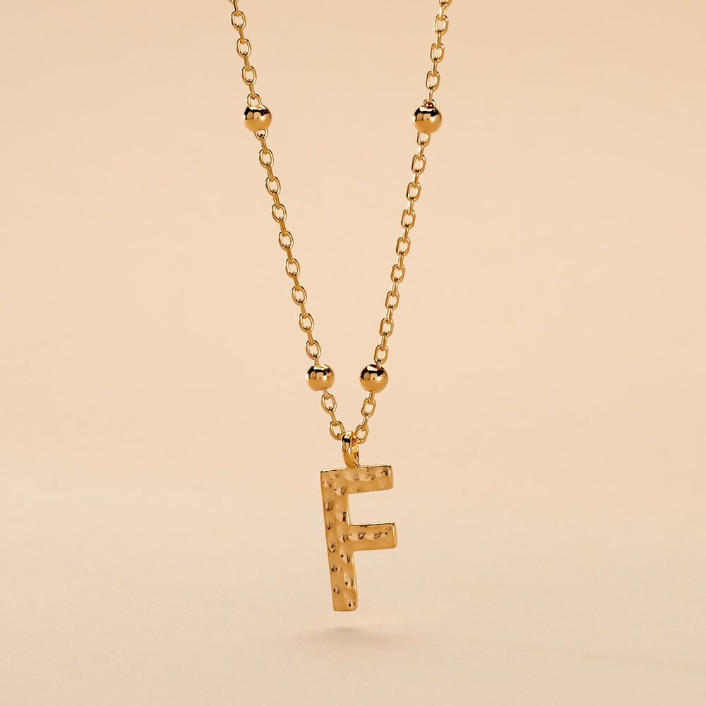 Collier Plaqu&eacute; Or Jaune Lettra - Colliers ete Femme | Marc Orian