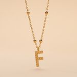 Collier Plaqu&eacute; Or Jaune Lettra - Colliers ete Femme | Marc Orian