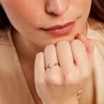 Bague Evora Or Jaune Argent Blanc Oxyde De Zirconium - Solitaires Femme | Marc Orian