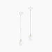 Boucles D'oreilles Pendantes Felisia Argent Blanc Perle De Culture - Pendantes Femme | Marc Orian