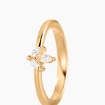 Bague Erma Plaqu&eacute; Or Dor&eacute; Oxyde De Zirconium - Bijoux fantaisie Femme | Marc Orian