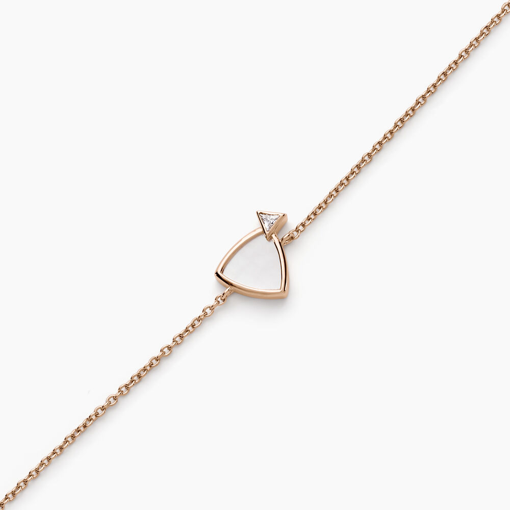 Bracelet Muse Argent Rose Nacre Oxyde De Zirconium - Bracelets fantaisie Femme | Marc Orian