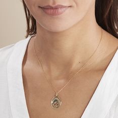 Pendentif Vierge A L'enfant Ovale Or Jaune - Pendentifs Famille | Marc Orian