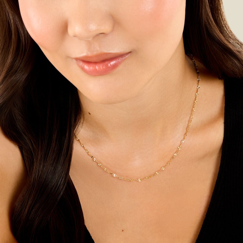 Chaine Annette Acier Jaune - Colliers fantaisie Femme | Marc Orian