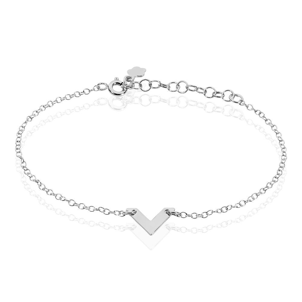 Bracelet Veroniica Argent Blanc - Bracelets chaînes Femme | Marc Orian
