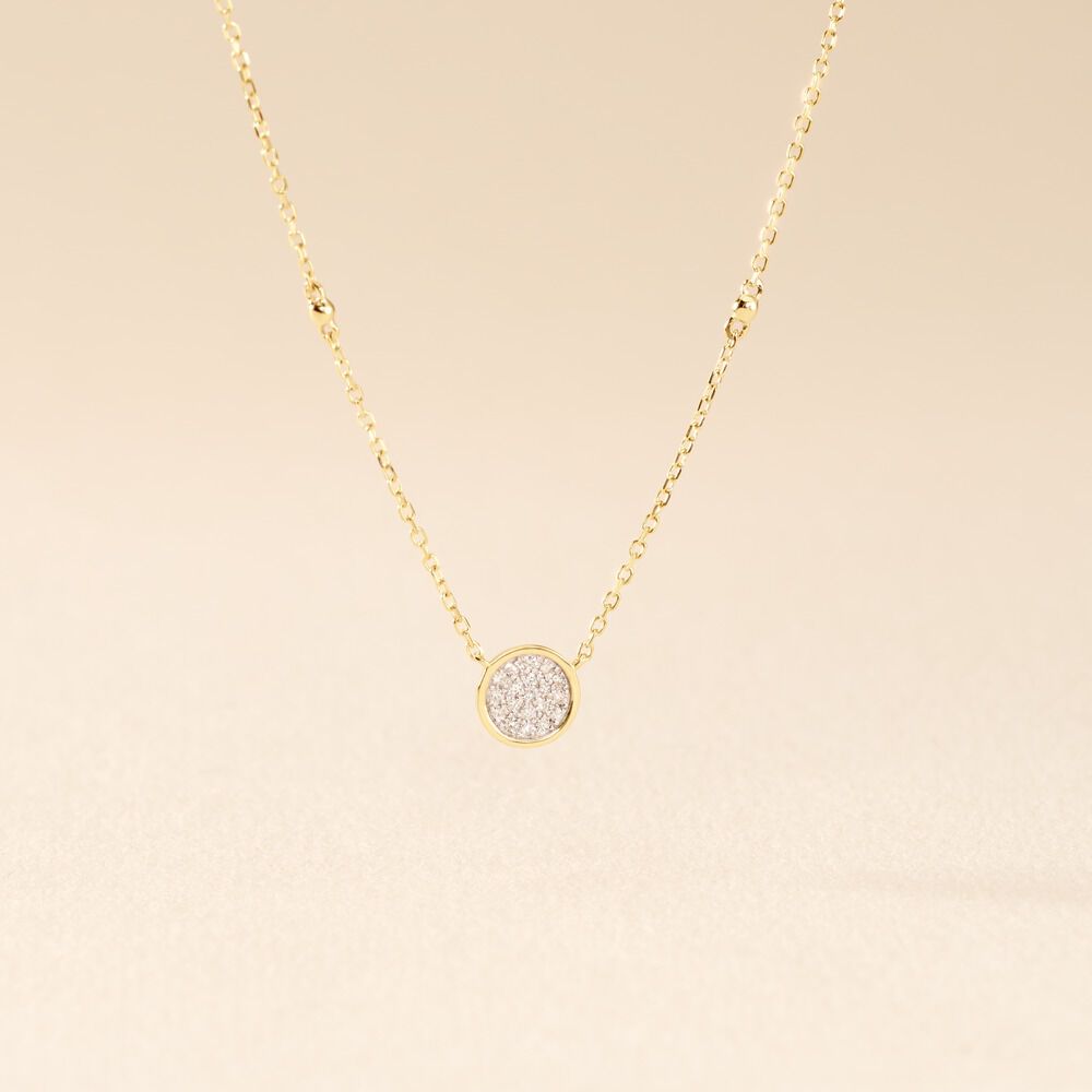 Collier Melisane Or Jaune Diamant - Colliers avec pierres Femme | Marc Orian