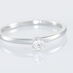 Bague Solitaire Natalia Or Blanc Diamant - Solitaires Femme | Marc Orian