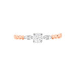 Bague Norhen Or Rose Oxyde De Zirconium - Solitaires Femme | Marc Orian