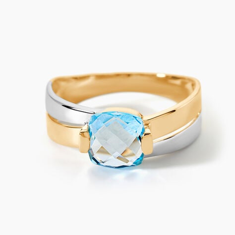 Bague Suzana Or Bicolore Topaze - Bagues pierres fines Femme | Marc Orian