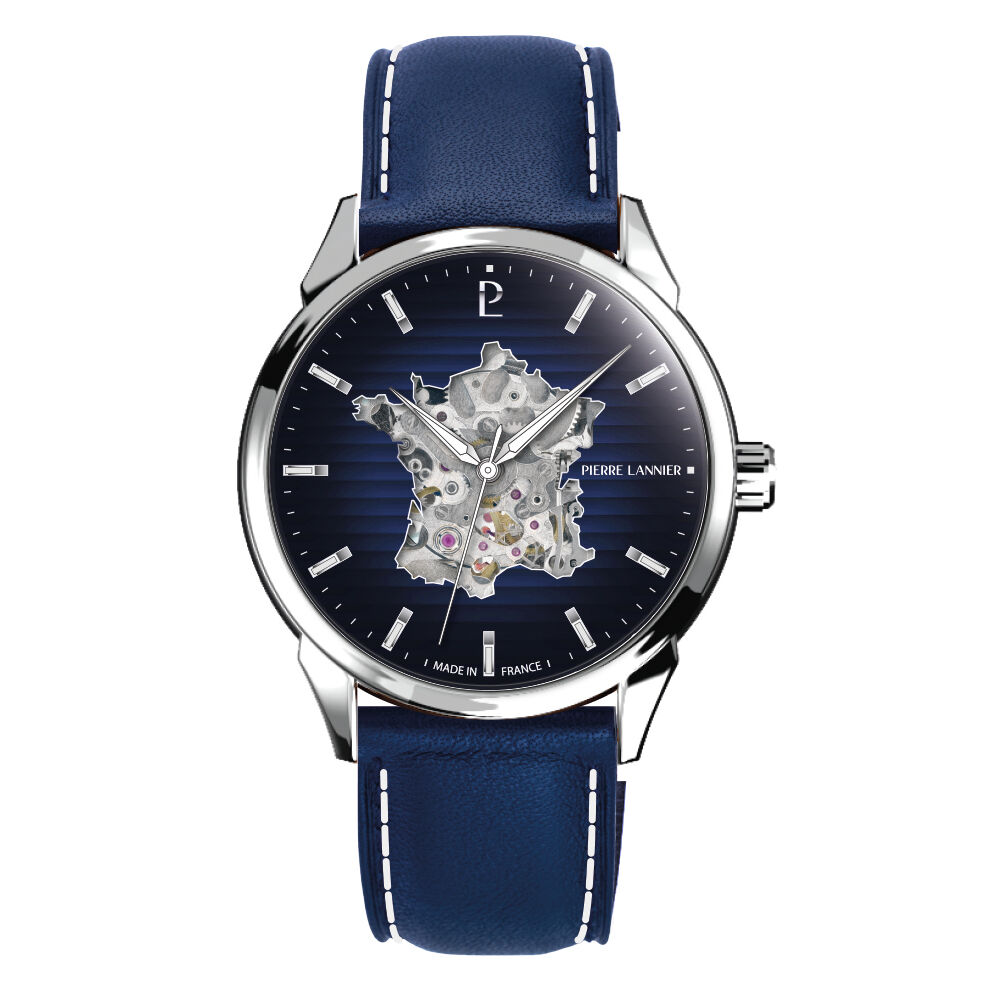 Montre Pierre Lannier Monarck Bleu - Montres automatiques Homme | Marc Orian