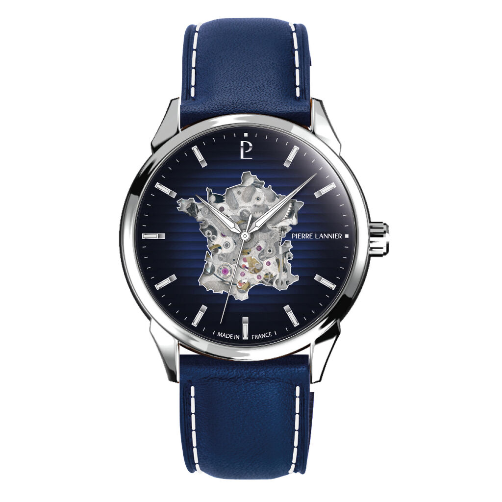 Montre Pierre Lannier Monarck Bleu - Montres automatiques Homme | Marc Orian