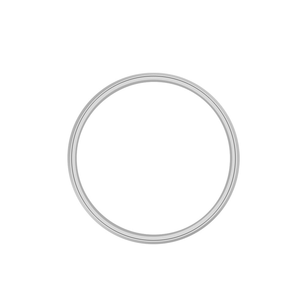 Alliance Rhodium Ruban Plat Palladium Bicolore - Alliances duo Homme | Marc Orian