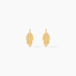 Boucles D'oreilles Puces Floria Feuilles Or Jaune - Puces Femme | Marc Orian