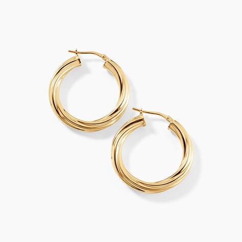 Cr&eacute;oles Yori Argent Dor&eacute; A L'Or 750/1000 - Cr&eacute;oles Femme | Marc Orian