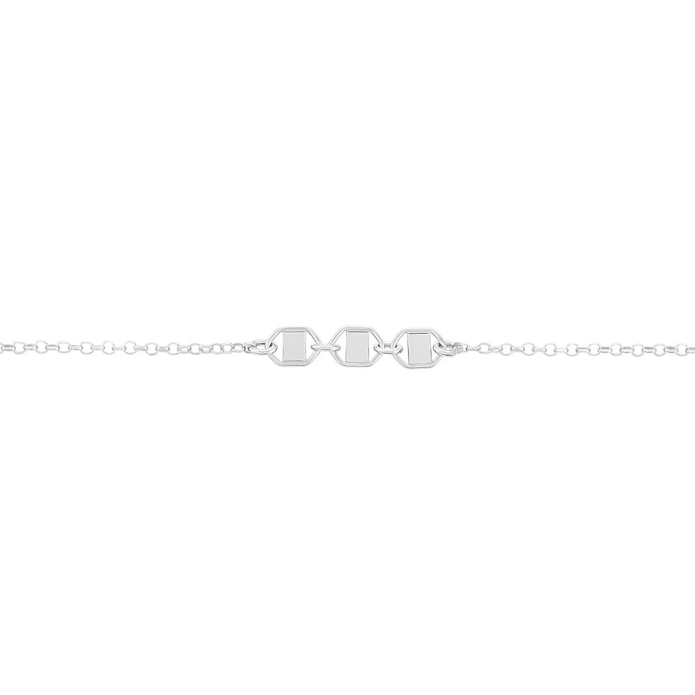 Bracelet Nissa Argent Blanc - Bracelets chaînes Femme | Marc Orian