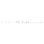 Bracelet Nissa Argent Blanc - Bracelets fantaisie Femme | Marc Orian