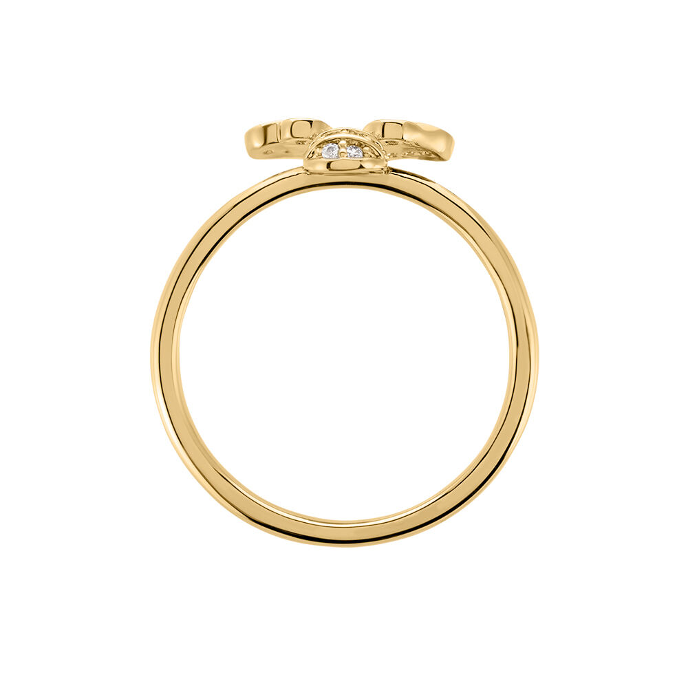 Bague Abelha Plaqué Or Jaune Oxyde De Zirconium - Bagues avec pierre Femme | Marc Orian