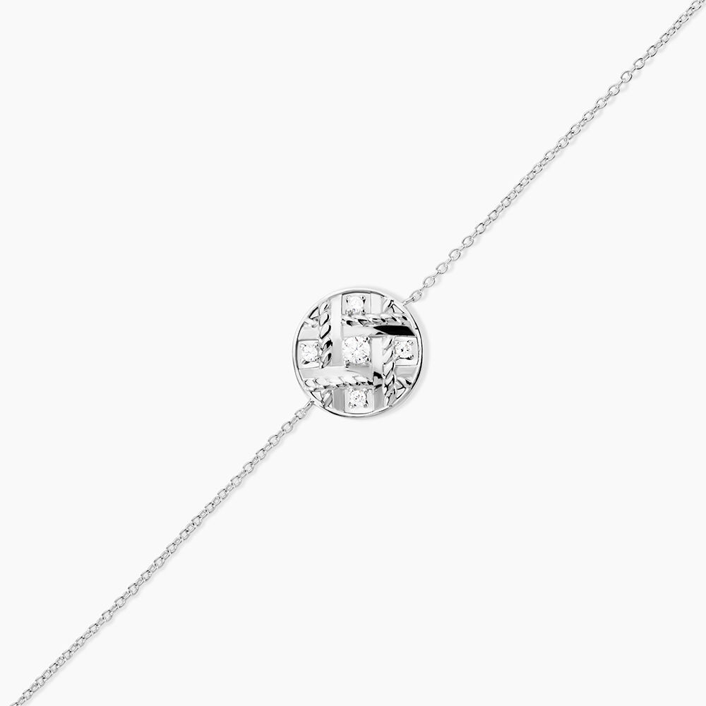 Bracelet Argent Herbert Oxydes De Zirconium - Bracelets Medailles Femme | Marc Orian