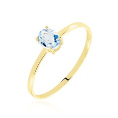 Solitaire Or Jaune Lily Topaze - Bagues Femme | Marc Orian