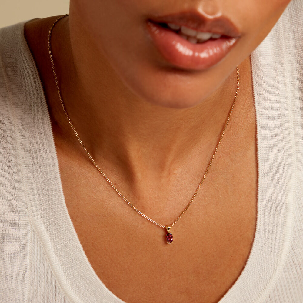 Collier Poem Argent Jaune Tourmaline - Colliers avec pierres Femme | Marc Orian