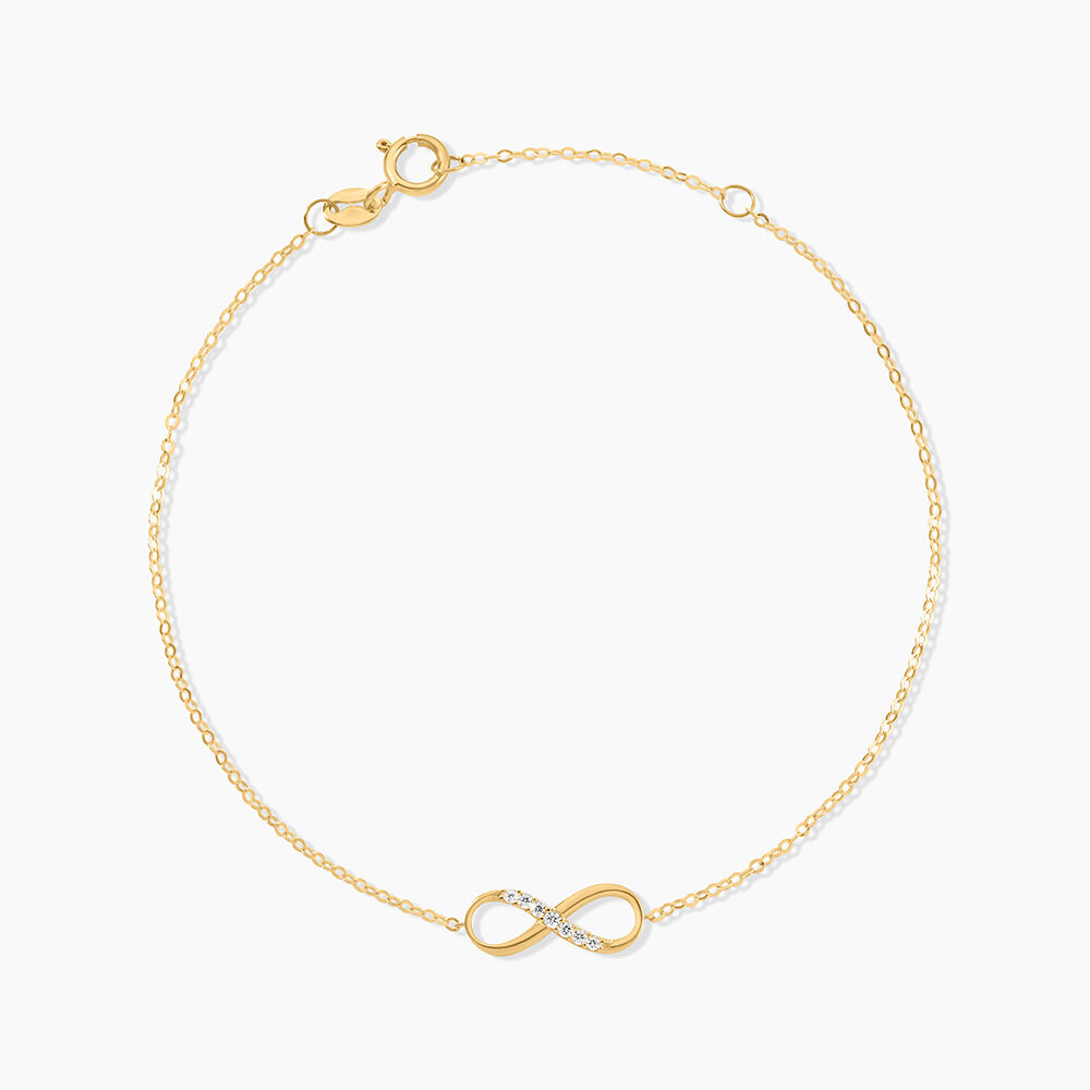 Bracelet Or Jaune Rosius Oxydes De Zirconium - Bracelets cha&icirc;nes Femme | Marc Orian