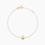 Bracelet Djamel Or Jaune Emeraude - Bracelets cha&icirc;nes Femme | Marc Orian