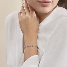 Bracelet Pao Argent Blanc - Bracelets chaînes Femme | Marc Orian