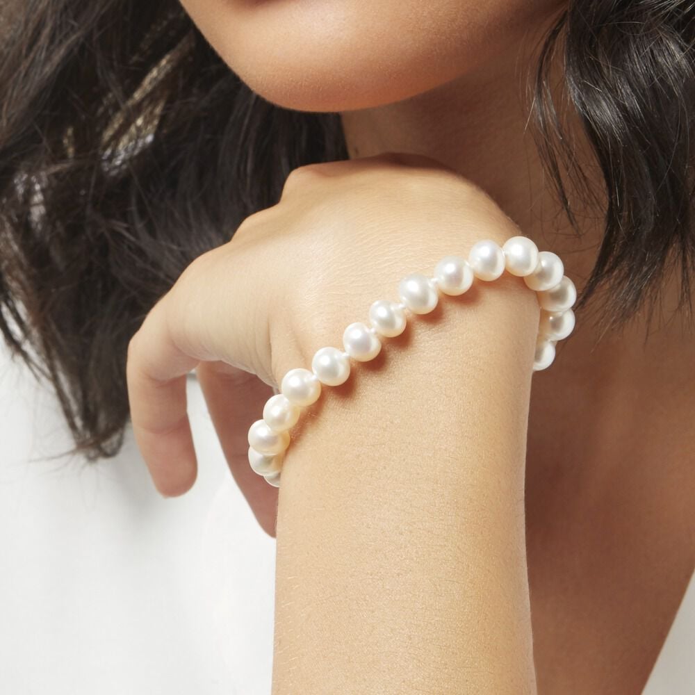 Bracelet Merrane Or Jaune Perle De Culture - Bracelets chaînes Femme | Marc Orian