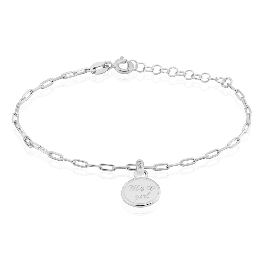 Bracelet Argent Caspar Oxydes De Zirconium - Bracelets Medailles Femme | Marc Orian