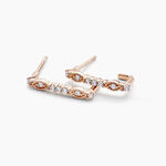 Cr&eacute;oles Eugenie Argent Rose Oxyde De Zirconium - Cr&eacute;oles Femme | Marc Orian