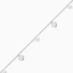 Cha&icirc;ne De Cheville Delarie Argent Blanc Oxyde De Zirconium - Chaines de cheville Femme | Marc Orian