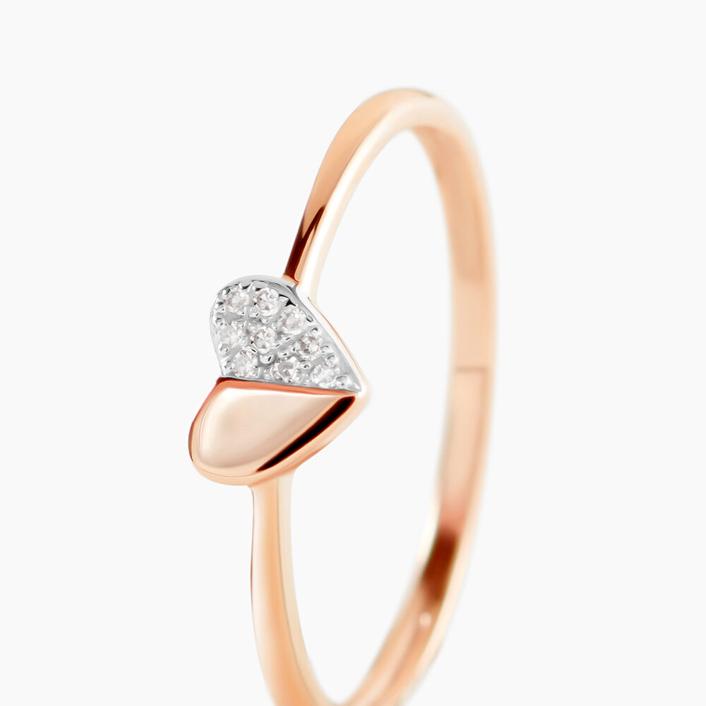 Bague Emilia Or Rose Diamant - Bagues pierres pr&eacute;cieuses Femme | Marc Orian