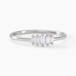 Bague Gal Argent Blanc Diamant Synth&eacute;tique - Solitaires Femme | Marc Orian