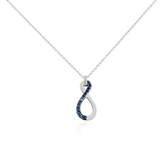 Collier Or Blanc Merienne Saphirs - Colliers Femme | Marc Orian