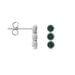 Boucles D'oreilles Puces Kasey Argent Blanc Oxyde De Zirconium - Puces Femme | Marc Orian