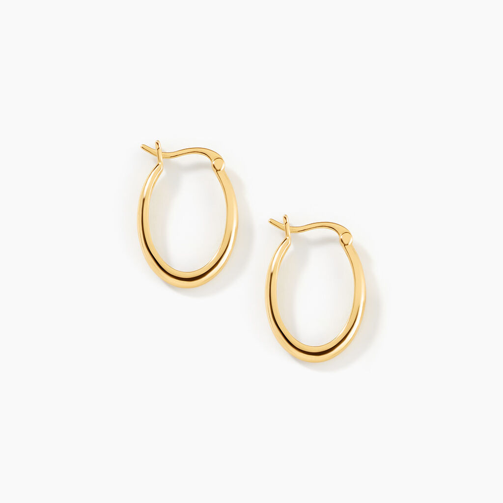 Cr&eacute;oles Beaumont Argent Dor&eacute; A L'Or 750/1000 - Cr&eacute;oles Femme | Marc Orian