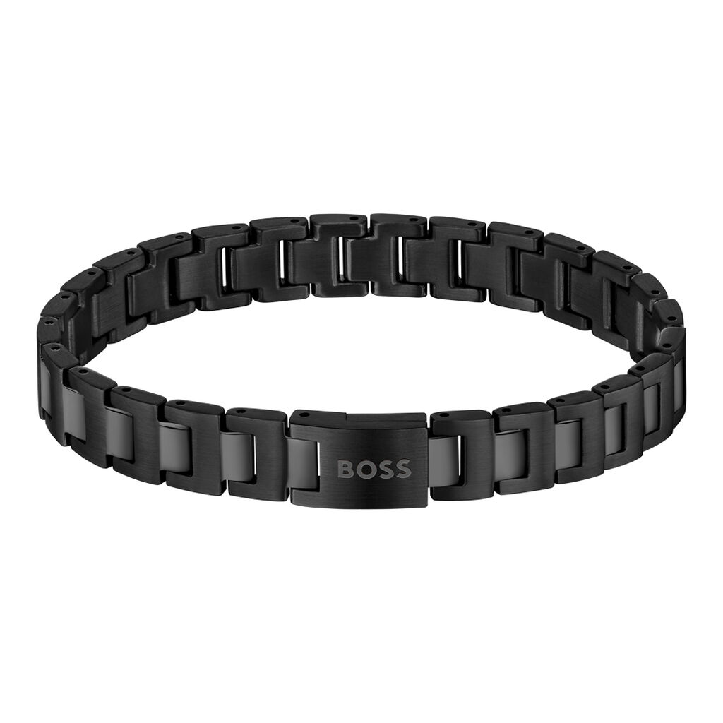 Bracelet Boss Candor Acier Noir - Bracelets chaînes Homme | Marc Orian