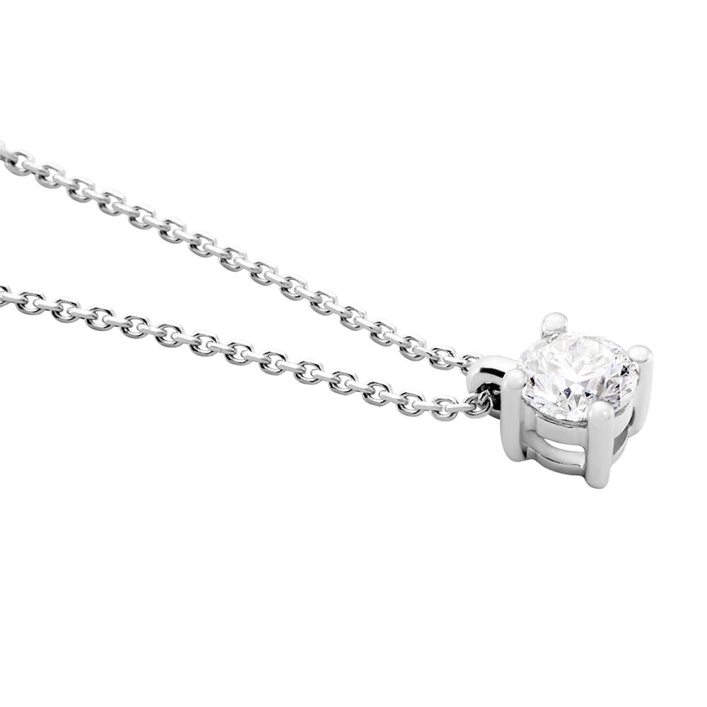 Collier Elfa Or Blanc Diamant - Colliers avec pierres Femme | Marc Orian