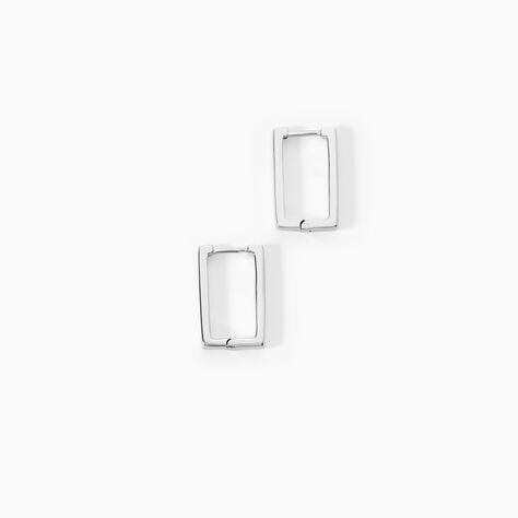 Cr&eacute;oles Keiko Argent Blanc - Cr&eacute;oles Femme | Marc Orian