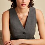 Collier Isalyne Argent Blanc C&eacute;ramique - Colliers avec pierres Femme | Marc Orian