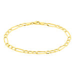Bracelet Or Jaune Maille Altern&eacute;e 1/3 - Bracelets mailles Femme | Marc Orian