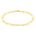 Bracelet Or Jaune Maille Alternée 1/3 - Bracelets mailles Femme | Marc Orian
