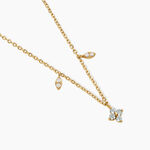 Collier Johara Argent Dor&eacute; A L'Or 750/1000 Topaze Oxyde De Zirconium - Colliers avec pierres Femme | Marc Orian