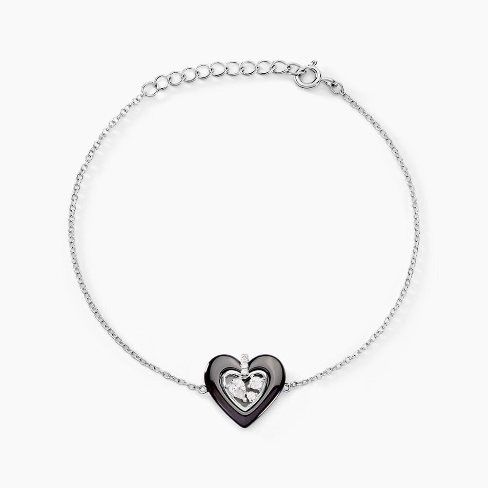 Bracelet Clarah Argent Blanc C&eacute;ramique Oxyde De Zirconium - Bracelets fantaisie Femme | Marc Orian