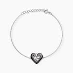 Bracelet Clarah Argent Blanc C&eacute;ramique Oxyde De Zirconium - Bracelets fantaisie Femme | Marc Orian