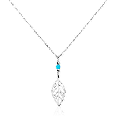 Collier Grethel Argent Blanc Turquoise - Colliers Femme | Marc Orian