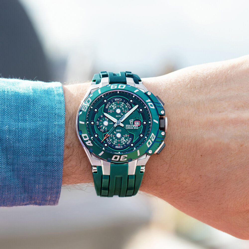 Montre Festina Chrono Bike 6 Vert - Montres &eacute;tanches Homme | Marc Orian