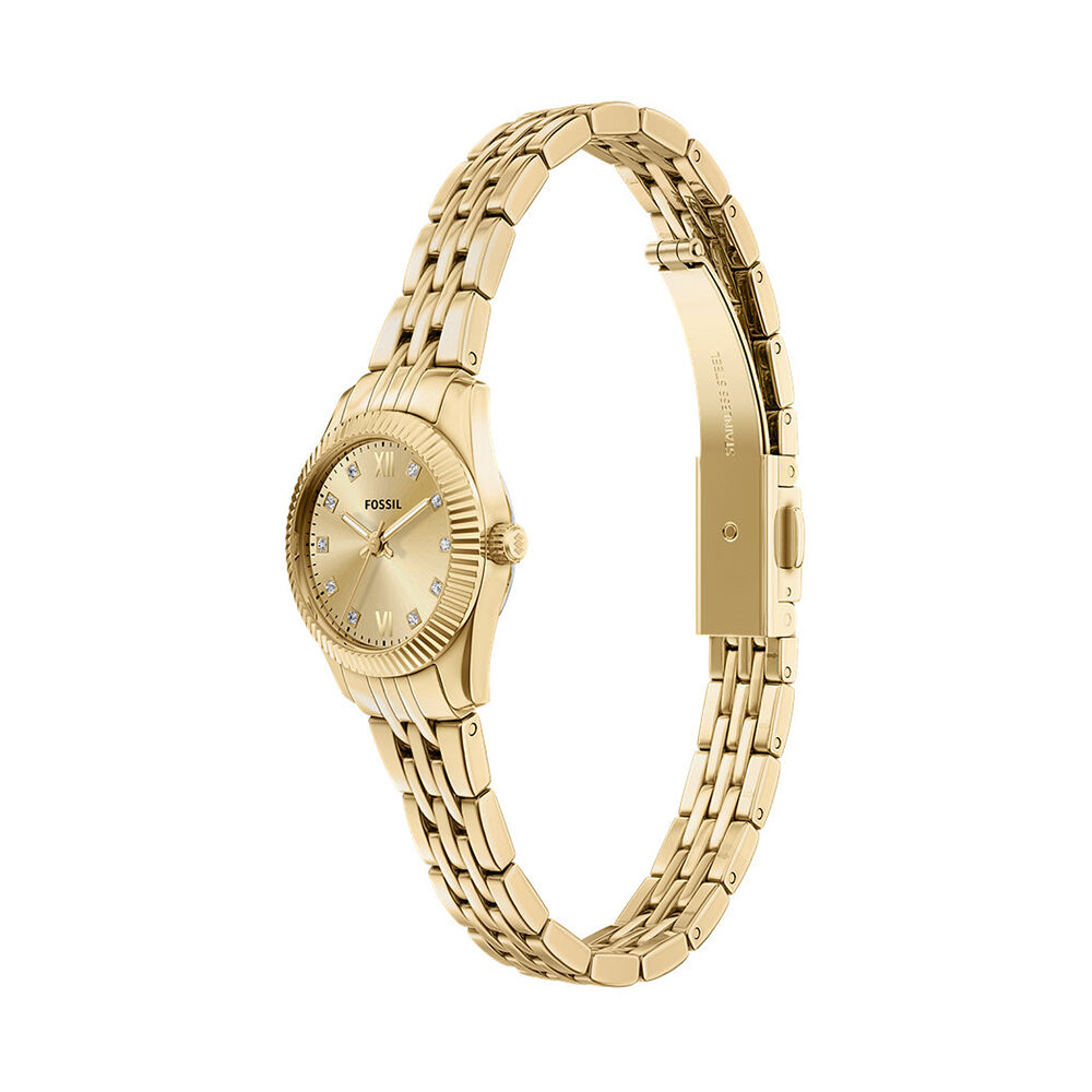 Montre Fossil Scarlette Micro Dor&eacute; - Montres &eacute;tanches Femme | Marc Orian